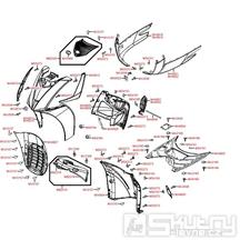 F05 Přední kapotáž a podlaha - Kymco People GT 125i