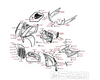 F05 Přední kapotáž a podlaha - Kymco People GT 125i