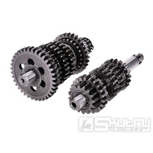 Převodovka Top Racing kompletní, zesílená, delší převodový poměr pro Minarelli AM6 1.+2. série