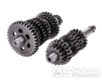 Převodovka Top Racing kompletní, zesílená, delší převodový poměr pro Minarelli AM6 1.+2. série