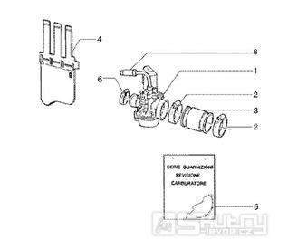 T16 Karburátor - Gilera Runner 180 FXR DT 2T LC (ZAPM0800...)
