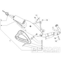 1.42 Výfuk - Gilera Runner 50 PureJet SC 2005 UK (ZAPC46200)