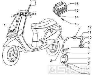 T36 Elektroinstalace, regulátor, zapalovací svíčka - Gilera Easy Moving 50ccm 2T AC (SSP2T0001001...)