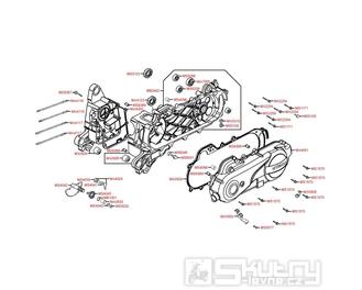 Kartery / Kryt variátoru - Kymco DJ 50 S KG10B