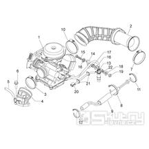 28.18 Karburátor - Scarabeo 50 4T 4V NET 2010 (ZD4TGE00)