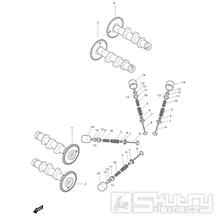 08 Vačková hřídel / Ventily - Hyosung GV 650i E