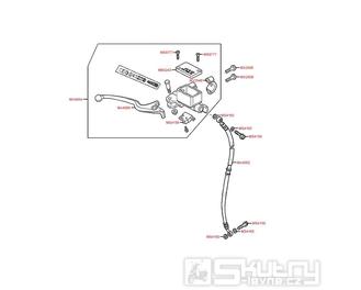 F04 Přední brzda / brzdová hadice - Kymco Agility 125 MMC