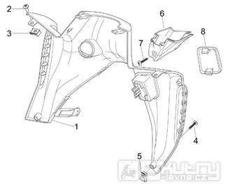 2.30 Předkolenní plast - Gilera Nexus 300ie 4T LC 2009-2011 (ZAPM35600)