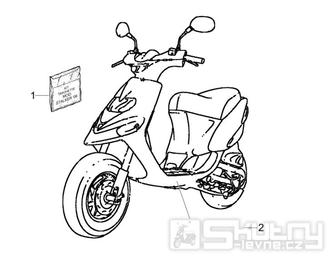 2.38 Samolepky, loga - Gilera Stalker 50 2T 2005-2006 (ZAPC40100)