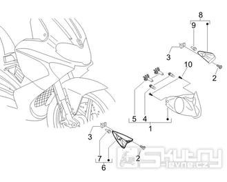 6.03 Přední světlo a blinkry - Gilera Runner 125 VX 4T 2006-2007 UK (ZAPM46300)