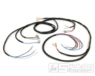 Kabelový svazek BGM Originál pro Vespa Rally180 s baterií, blinkry a zámek zapalování