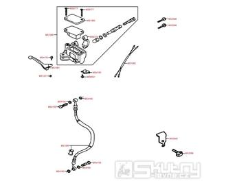 F04 Hlavní brzdový válec přední - Kymco Top Boy 50