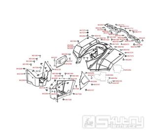 F12 Zadní kapotáž - Kymco MXU 250 R LG50AE/AD