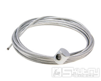 Vnitřní lanko 190cm x 1,8mm s válcovou koncovkou 8x8mm
