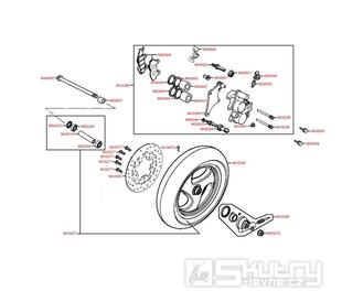 F07 Přední kolo s brzdou - Kymco Yager GT 200i