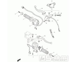 39 Gripy / Páčky / Přepínače - Hyosung GT 250i N (Naked)
