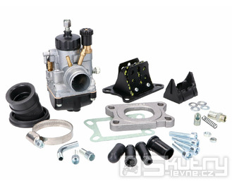 Karburátorový kit Malossi PHBG 21 s karbonovými klapky pro Minarelli AM, Derbi D50B, EBE, EBS