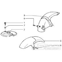 T32 Přední a zadní blatník - Gilera Runner 50 Poggiali do roku 2005 (ZAPC36200...)