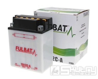 Baterie Fulbat YB12C-A olověná vč. kyselinového balení