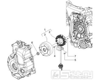 1.21 Magneto dobíjení - Gilera Runner 200 VXR 4T LC Race 2006 (ZAPM46400)