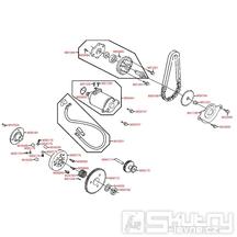 E06 Startér / olejové čerpadlo - Kymco People S 125