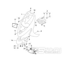 2.26 Přední plast, kapotáž - Gilera Stalker 50 2T 2005-2006 (ZAPC40100)