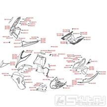 F05 Přední kapotáž / podlaha - Kymco Super 8 125