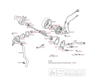 E08 Magneto dobíjení / vodní čerpadlo - Kymco Grand Dink 125