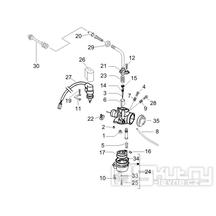 1.40 Karburátor (jednotlivé díly) - Gilera Stalker 50 2T 2007-2008 (ZAPC40100)