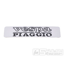 Nápis nádrže „Vespa Piaggio“ černý/stříbrný pro Piaggio Ciao