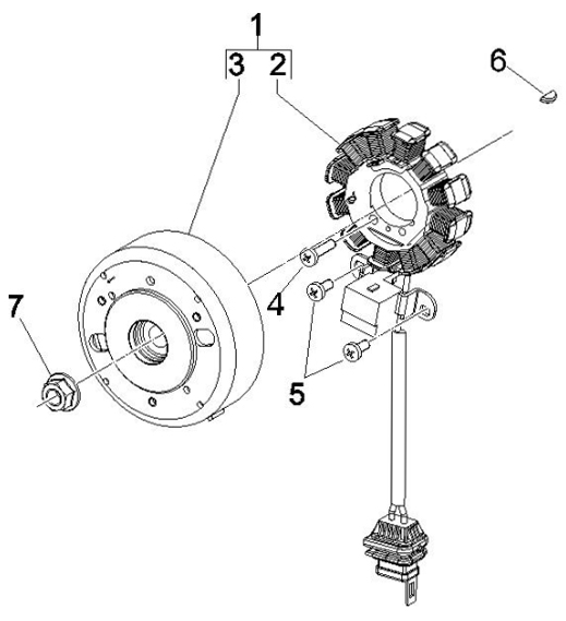 1.21 Magneto dobíjení - Gilera Runner 50 SP -SC- 2006 (ZAPC461000)