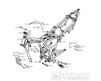 F22 Rám a držáky - Kymco PULSAR 125 M