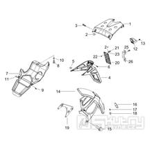 2.37 Zadní kryt, blatník - Gilera Runner 125 VX 4T 2005-2006 (ZAPM46100)