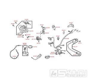 F20 Elektroinstalace / sada zámků - Kymco Grand Dink 50S