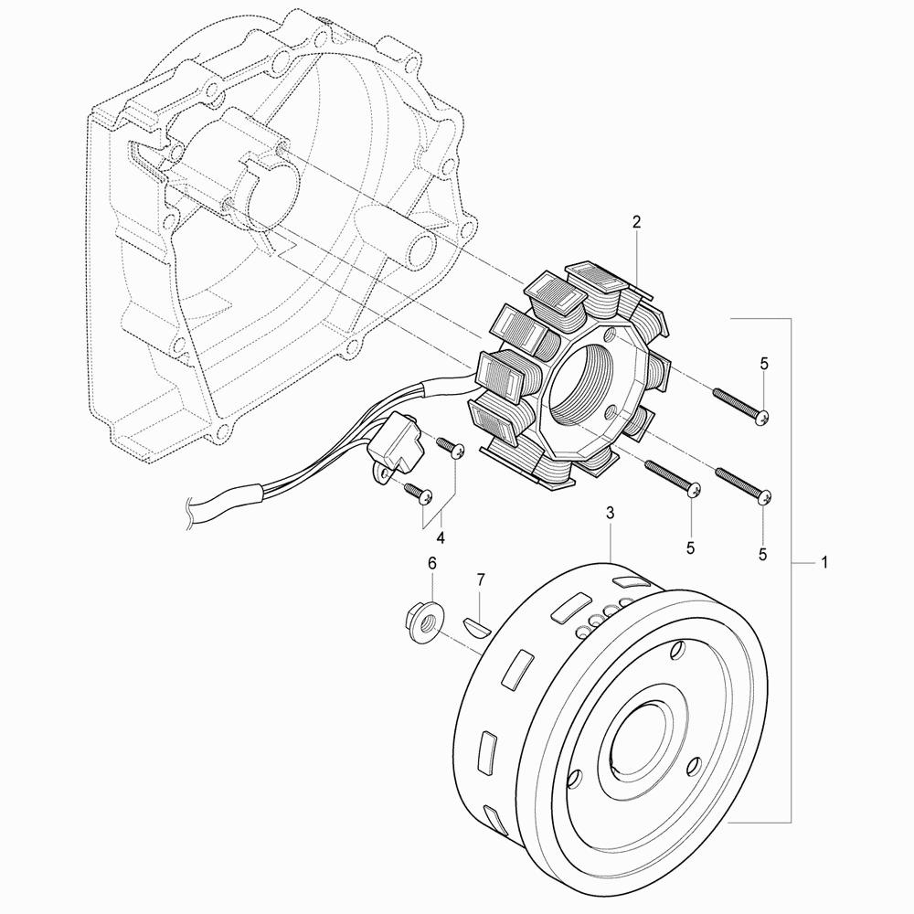 18 Magneto dobíjení - Hyosung GV 125C Aquila TTC