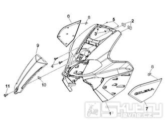 2.26 Přední plast, kapotáž - Gilera Runner 50 PureJet Race CH 2006 (ZAPC46200)