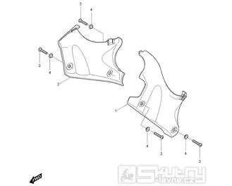 48 Přední kapotáž - Hyosung GV 250i