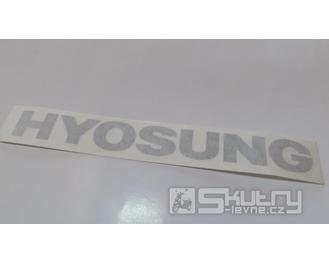Samolepka Hyosung na nádrž stříbrná (MB,BK)