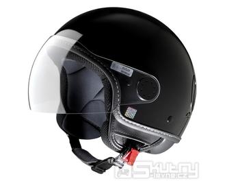 Přilba Vespa VISOR, černá lesklá