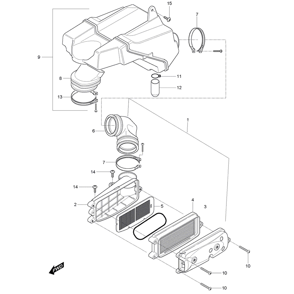 FIG11 Vzduchový filtr - Hyosung GV 125M C Aquila