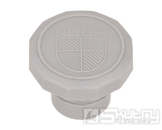 Víčko palivové nádrže plastové, šedé pro Puch Maxi N