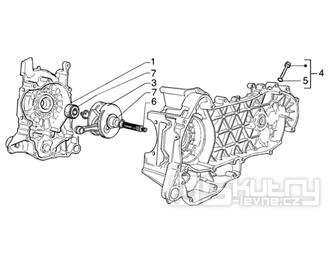 T3 Kliková hřídel - Gilera Runner VX 125 4T (ZAPM24100, ZAPM24000)