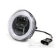LED světlomet Moto Nostra 120mm 12V DC E9 s rámečkem pro Lambretta LI (série 1–2)