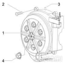 1.23 Kryt magneta dobíjení - Gilera Runner 50 SP 2008-2009 (ZAPC46100)