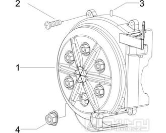 1.23 Kryt magneta dobíjení - Gilera Runner 50 SP 2008-2009 (ZAPC46100)