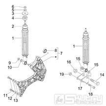 4.10 Zadní tlumič - Gilera Runner 125 ST 4T LC 2008-2012 (ZAPM46301)