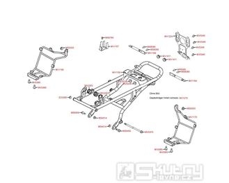F23 Zadní část rámu/nosič - Kymco KXR 250 Sport