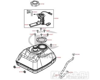 F10 Palivová nádrž - Kymco MXU 450i LOF LC90CE