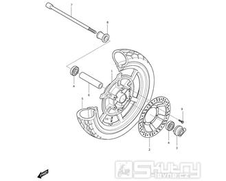 38 Přední kolo - Hyosung GV 250i C