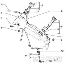 T35 Palivová nádrž - Gilera Runner 125 VX 4T LC (ZAPM24200)